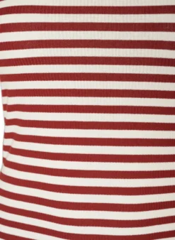 Gestreiftes Tanktop mit Rippenstruktur