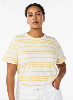 Gestreiftes T-Shirt aus Baumwolle