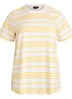 Gestreiftes T-Shirt aus Baumwolle