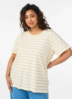 Gestreiftes T-Shirt aus Bio-Baumwolle