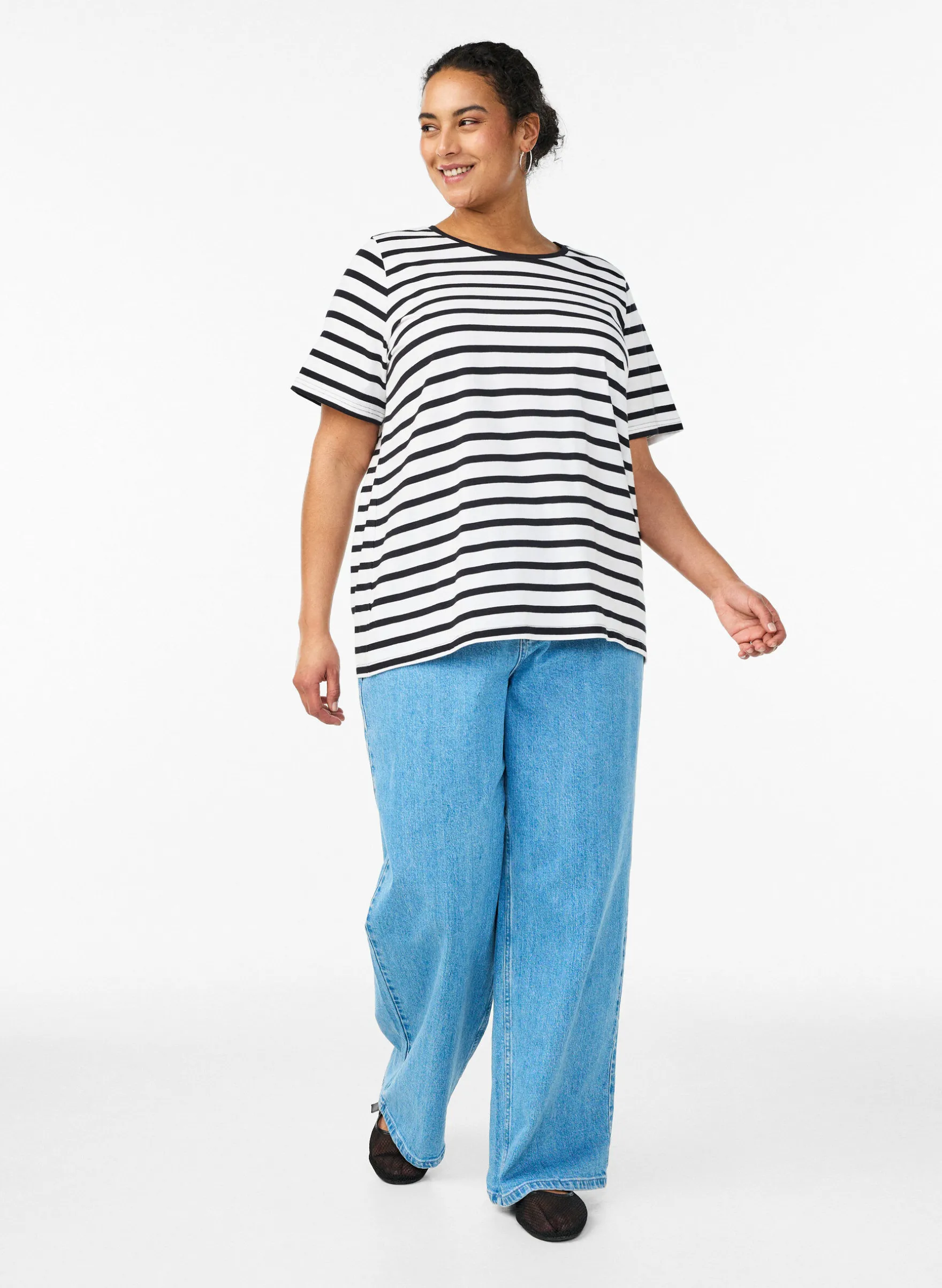 Gestreiftes T-Shirt aus Bio-Baumwolle