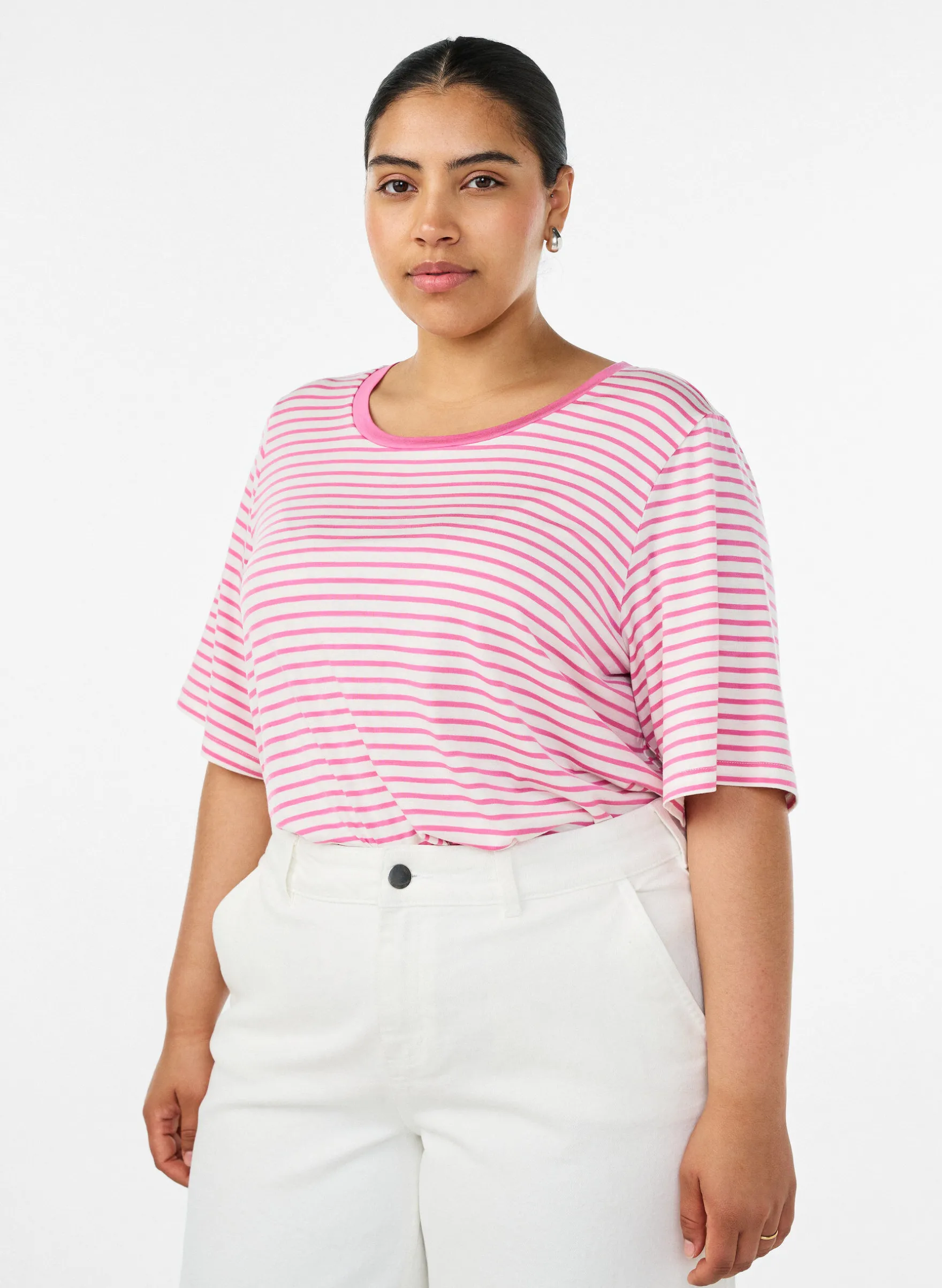 Gestreiftes T-Shirt aus TENCEL™ Lyocell
