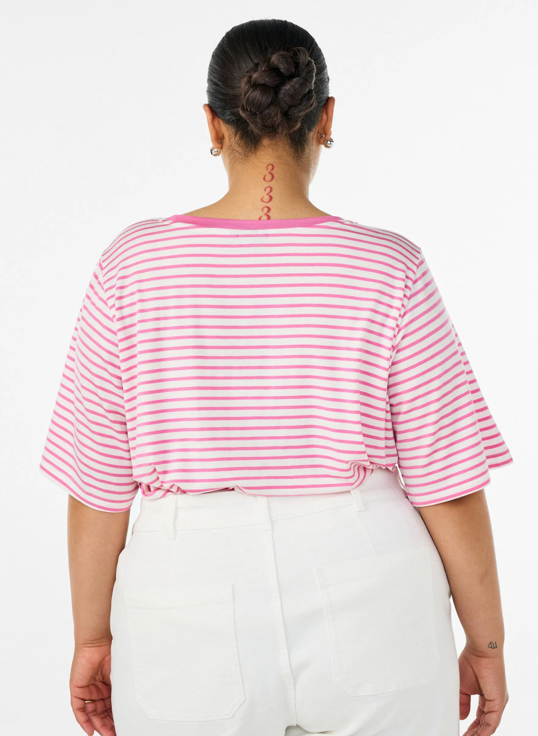 Gestreiftes T-Shirt aus TENCEL™ Lyocell