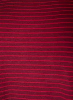 Gestreiftes T-Shirt aus Viskose mit Rundhalsausschnitt