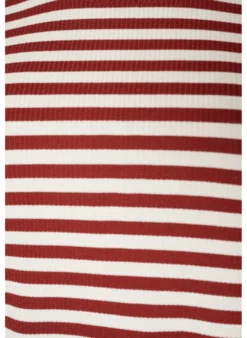 Gestreiftes T-Shirt mit gerippter Struktur