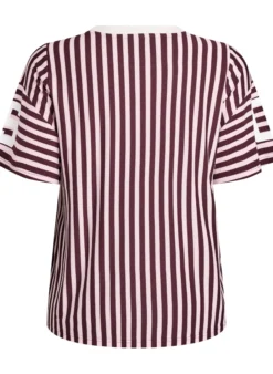 Gestreiftes T-Shirt mit sportlichem Design
