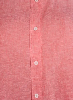 Hemdbluse aus Leinen und Viskose mit 3/4-Ärmeln