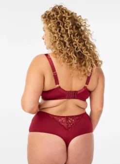 Hipster-String aus Mikrofaser mit Spitzendetails