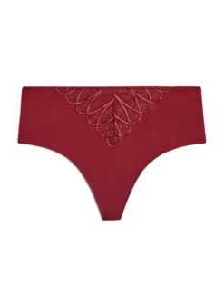 Hipster-String aus Mikrofaser mit Spitzendetails