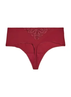Hipster-String aus Mikrofaser mit Spitzendetails