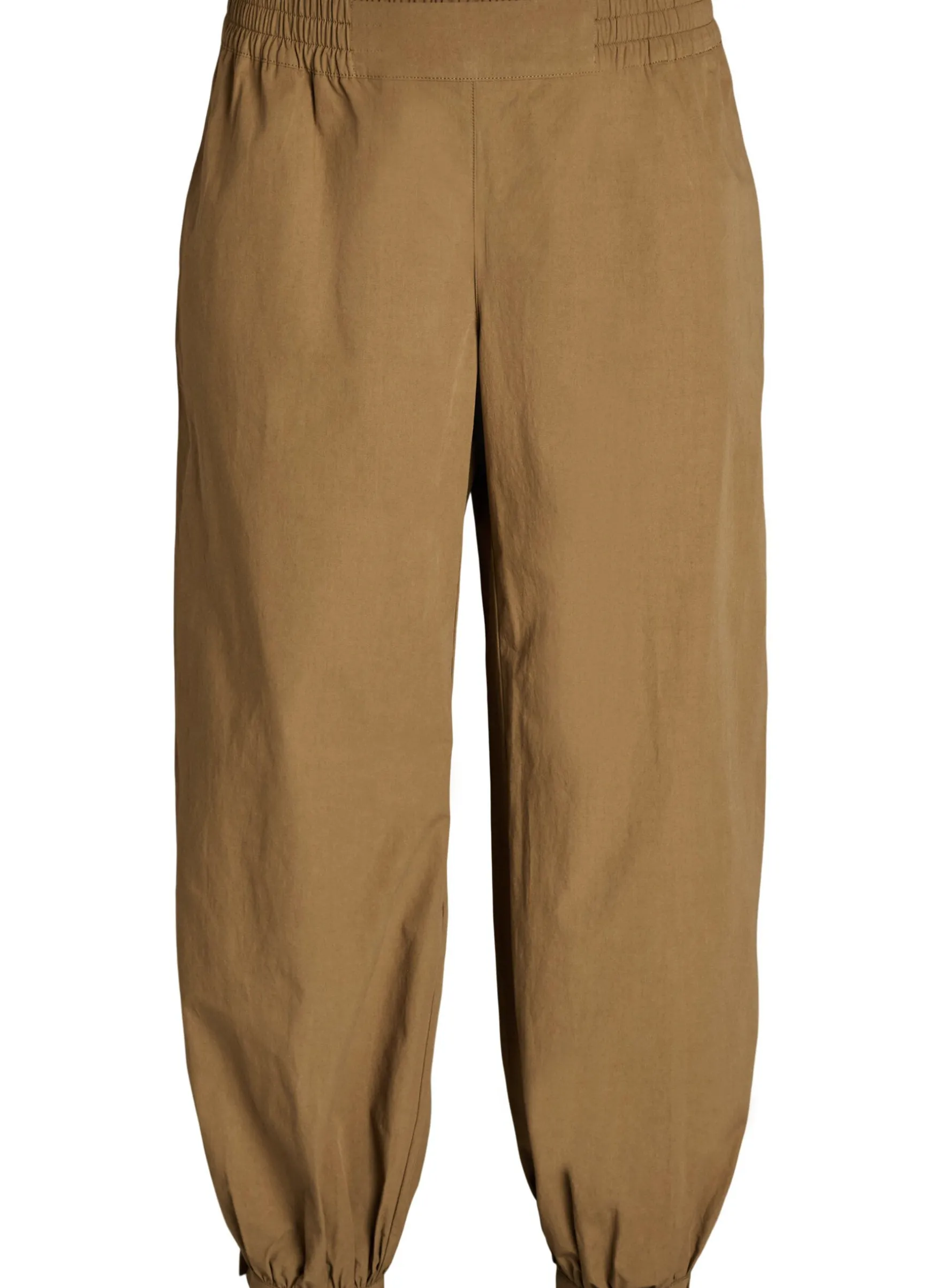 Hoch taillierte Ballonhose aus Baumwolle