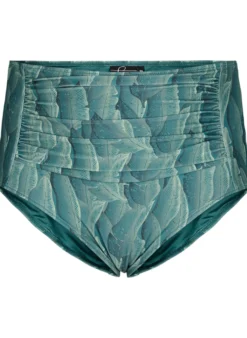 Hoch taillierte Bikinihose mit Print
