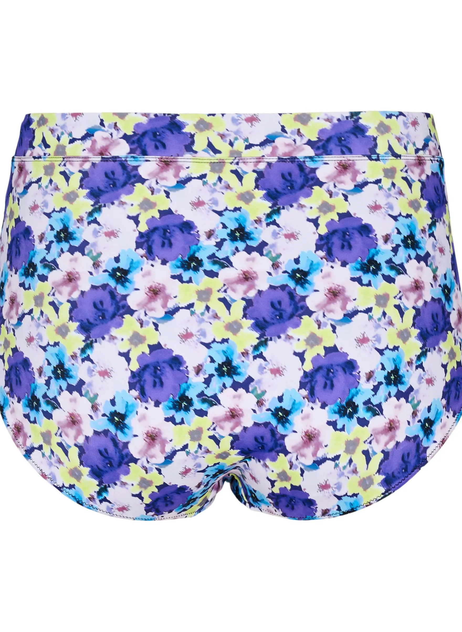 Hoch taillierte Bikinihose mit floralem Muster