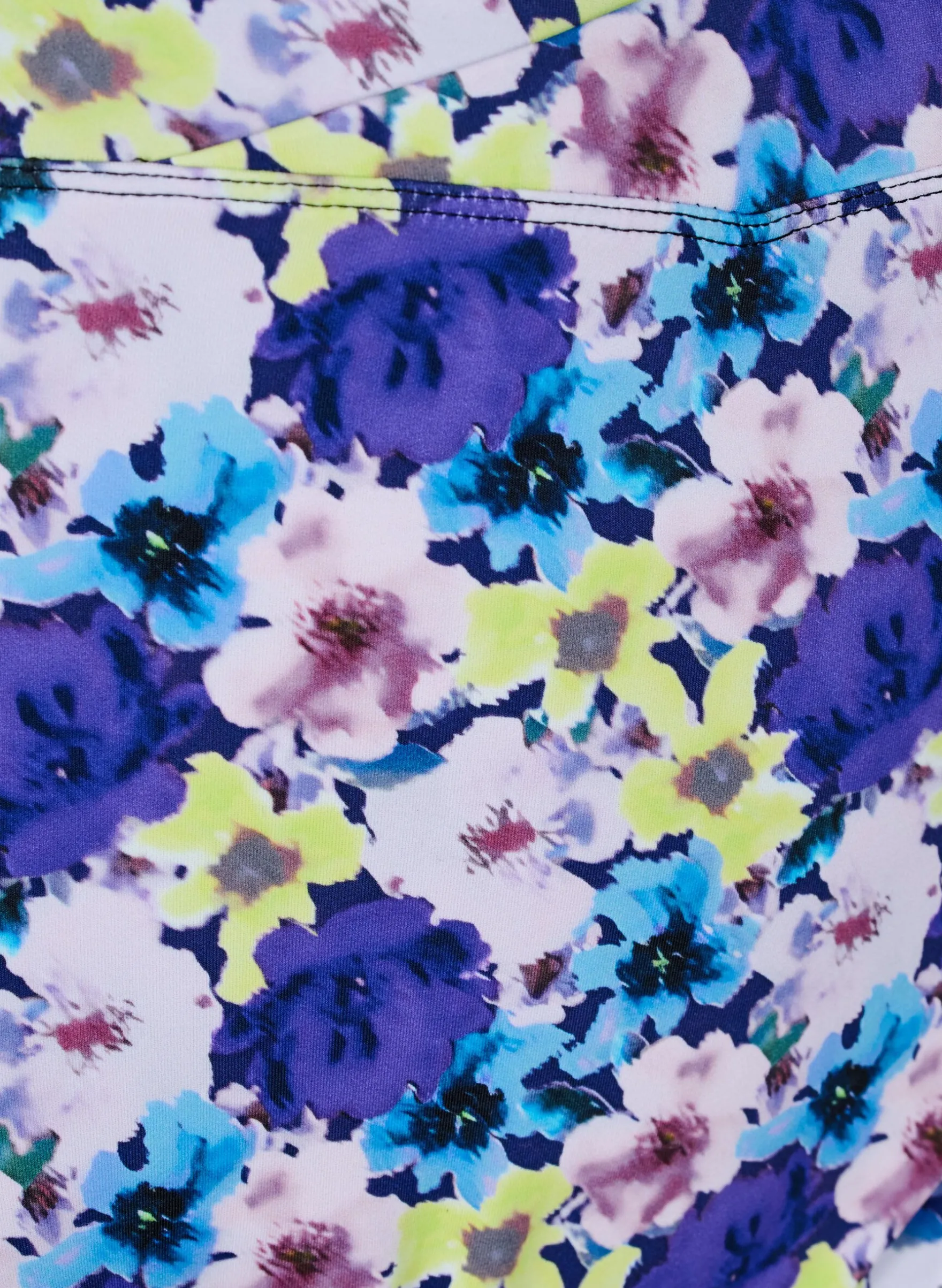 Hoch taillierte Bikinihose mit floralem Muster