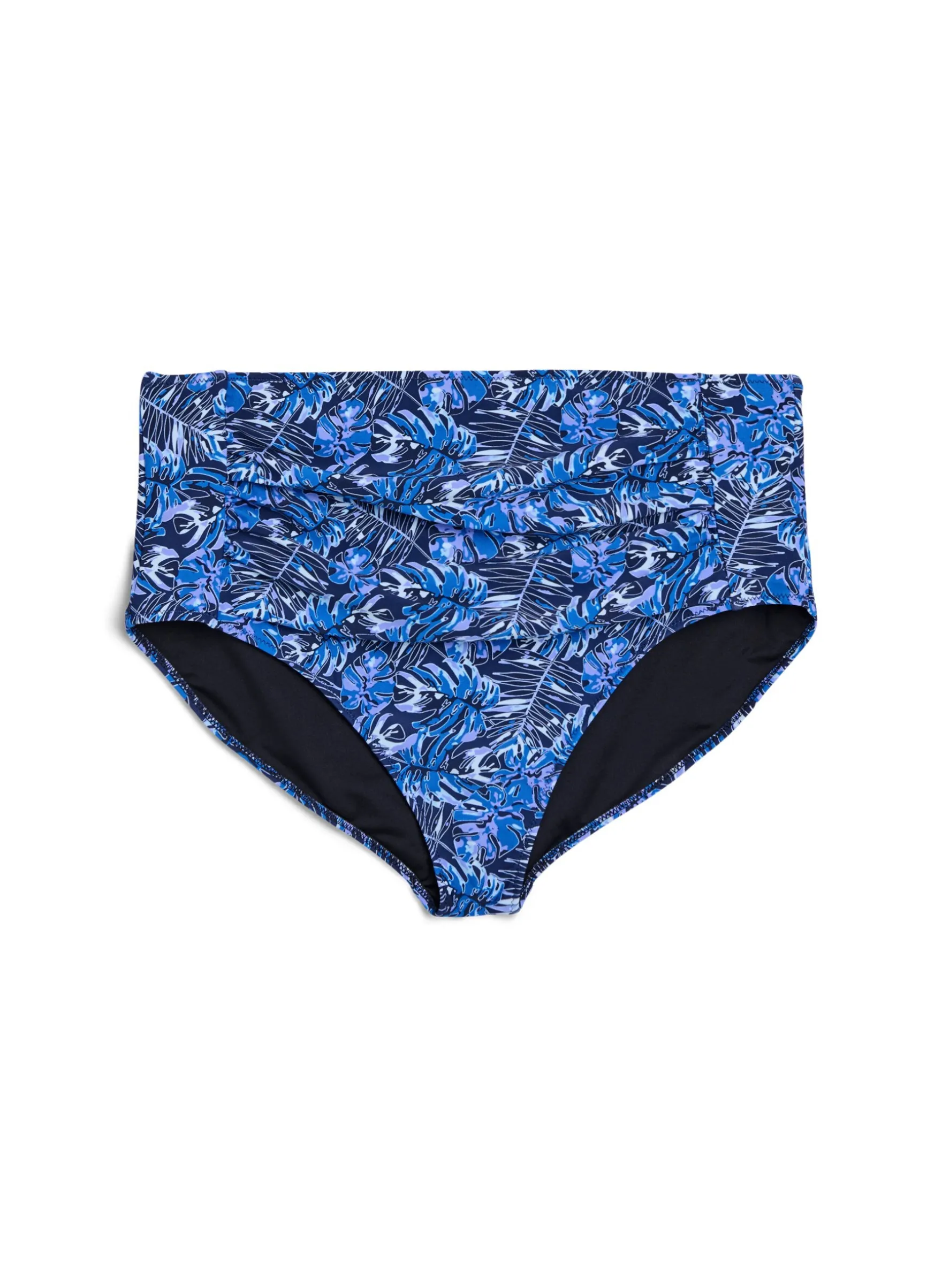 Hoch taillierte Bikinihosen mit Muster
