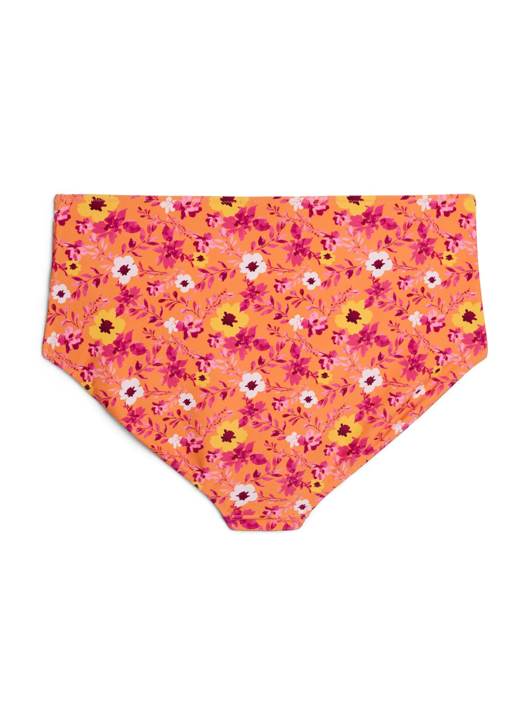 Hoch taillierte Bikinihosen mit Muster