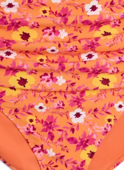 Hoch taillierte Bikinihosen mit Muster