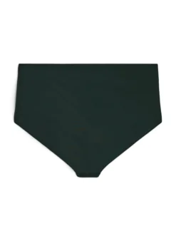 Hoch taillierte Bikini-Slip mit Drapierung