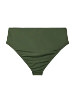 Hoch taillierter Tai-Bikini-Slip mit Golddetail
