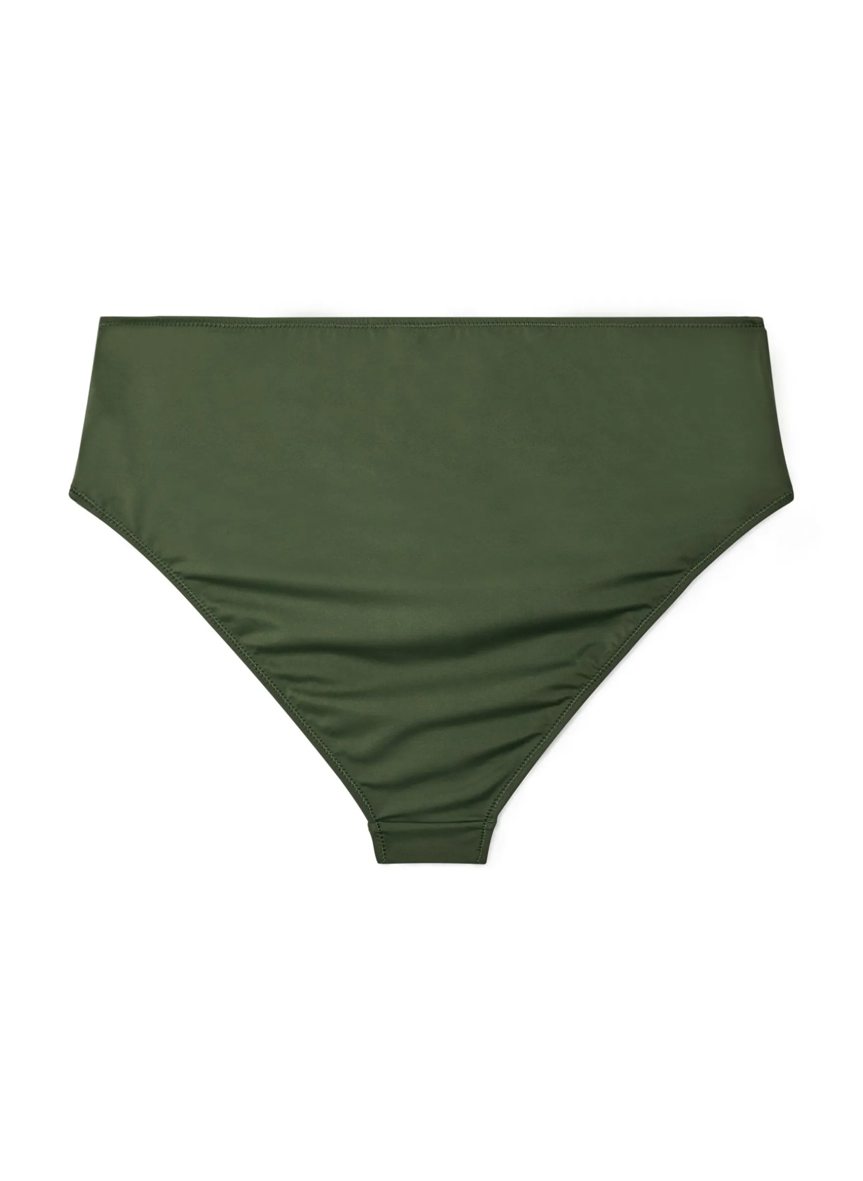 Hoch taillierter Tai-Bikini-Slip mit Golddetail