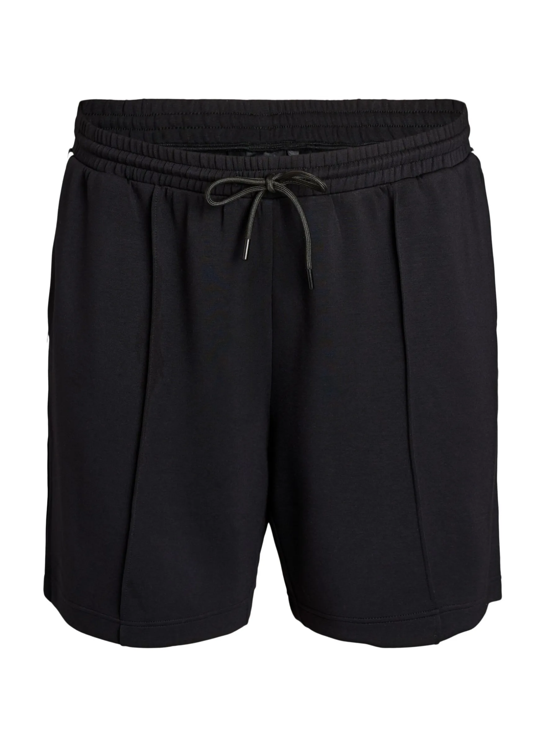 Hoch taillierte Shorts mit Streifendetails