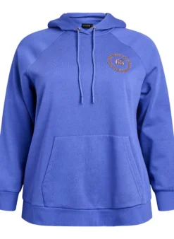 Hoodie mit gesticktem Frontmotiv
