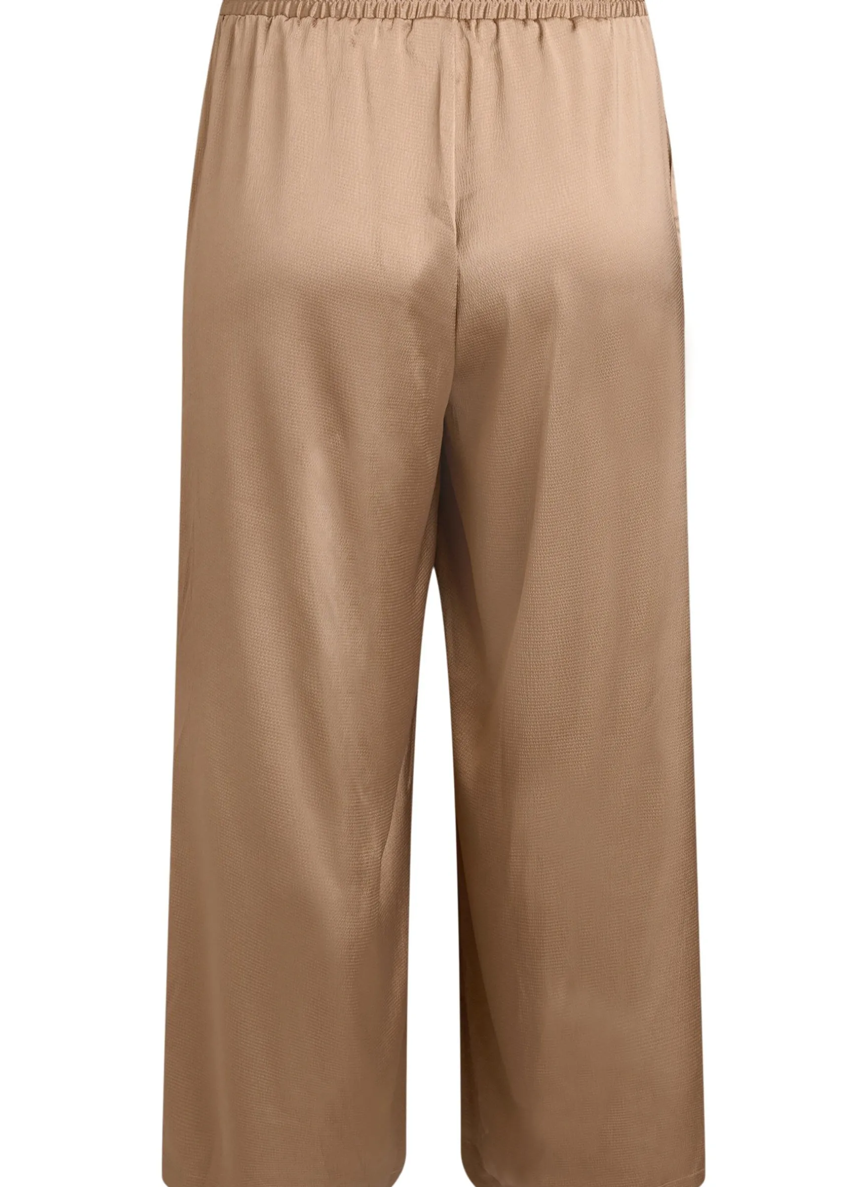 Hose in Satin-Optik mit weitem, geradem Bein