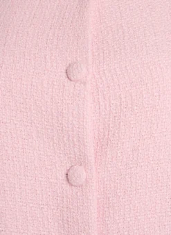 Jacke aus Bouclé mit Rüschendetails
