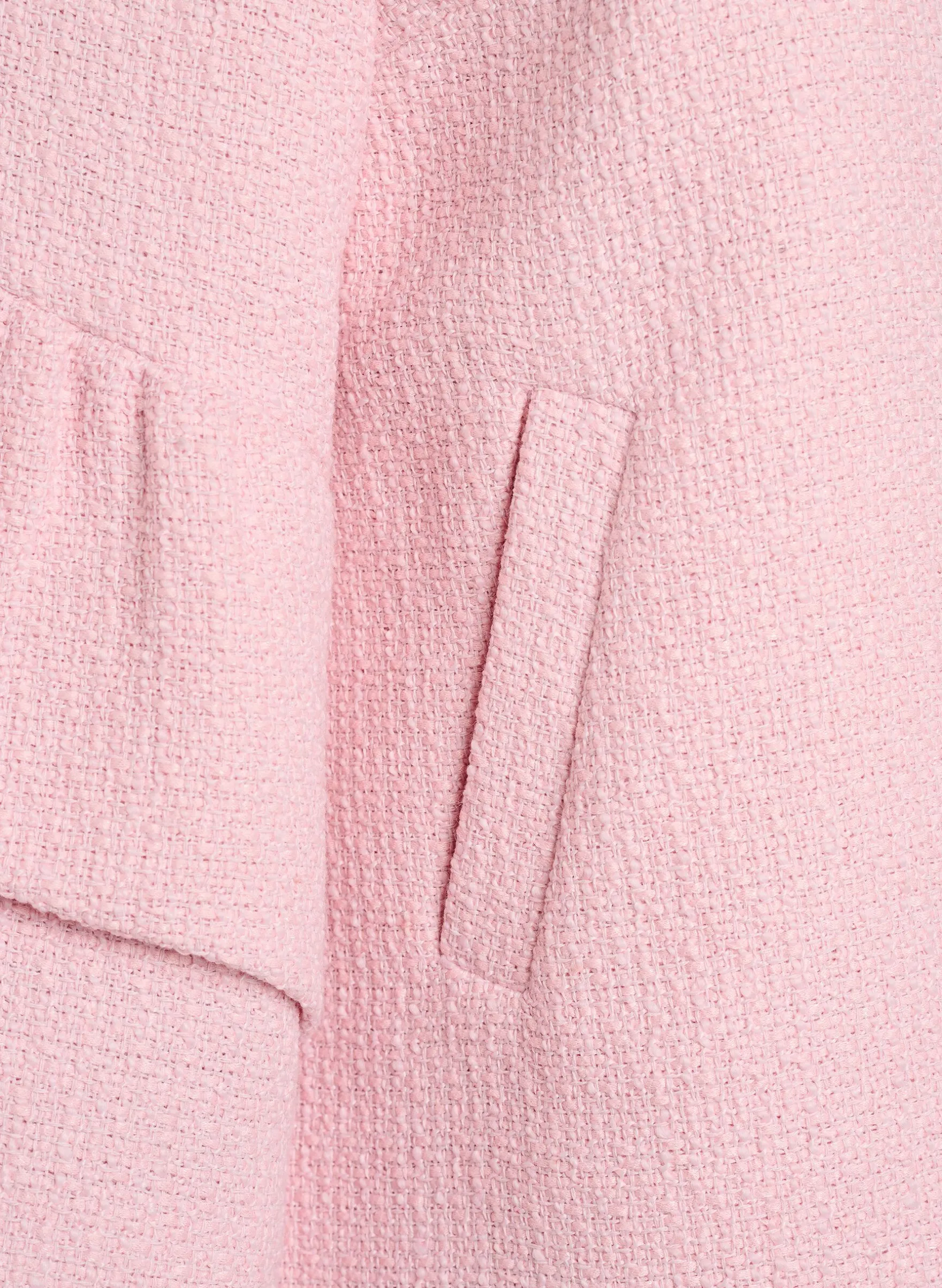 Jacke aus Bouclé mit Rüschendetails