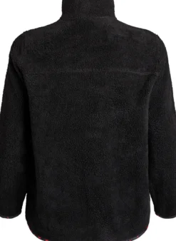 Jacke aus Teddyfleece mit Kirschdetails