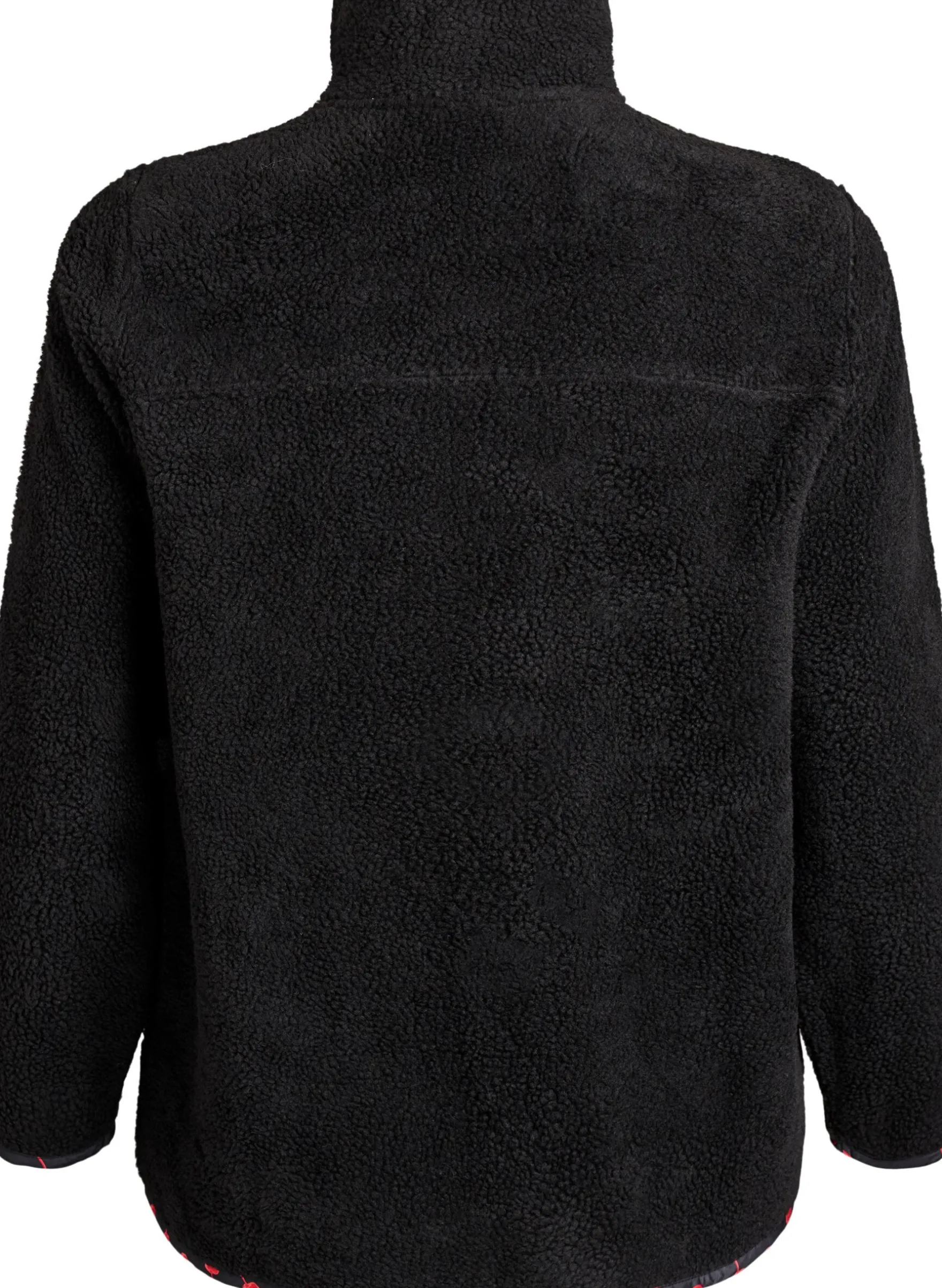 Jacke aus Teddyfleece mit Kirschdetails