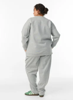 Jogginghose mit hoher Taille und glitzernder Ziernaht