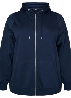 Kapuzensweatshirt mit Reißverschluss und Taschen