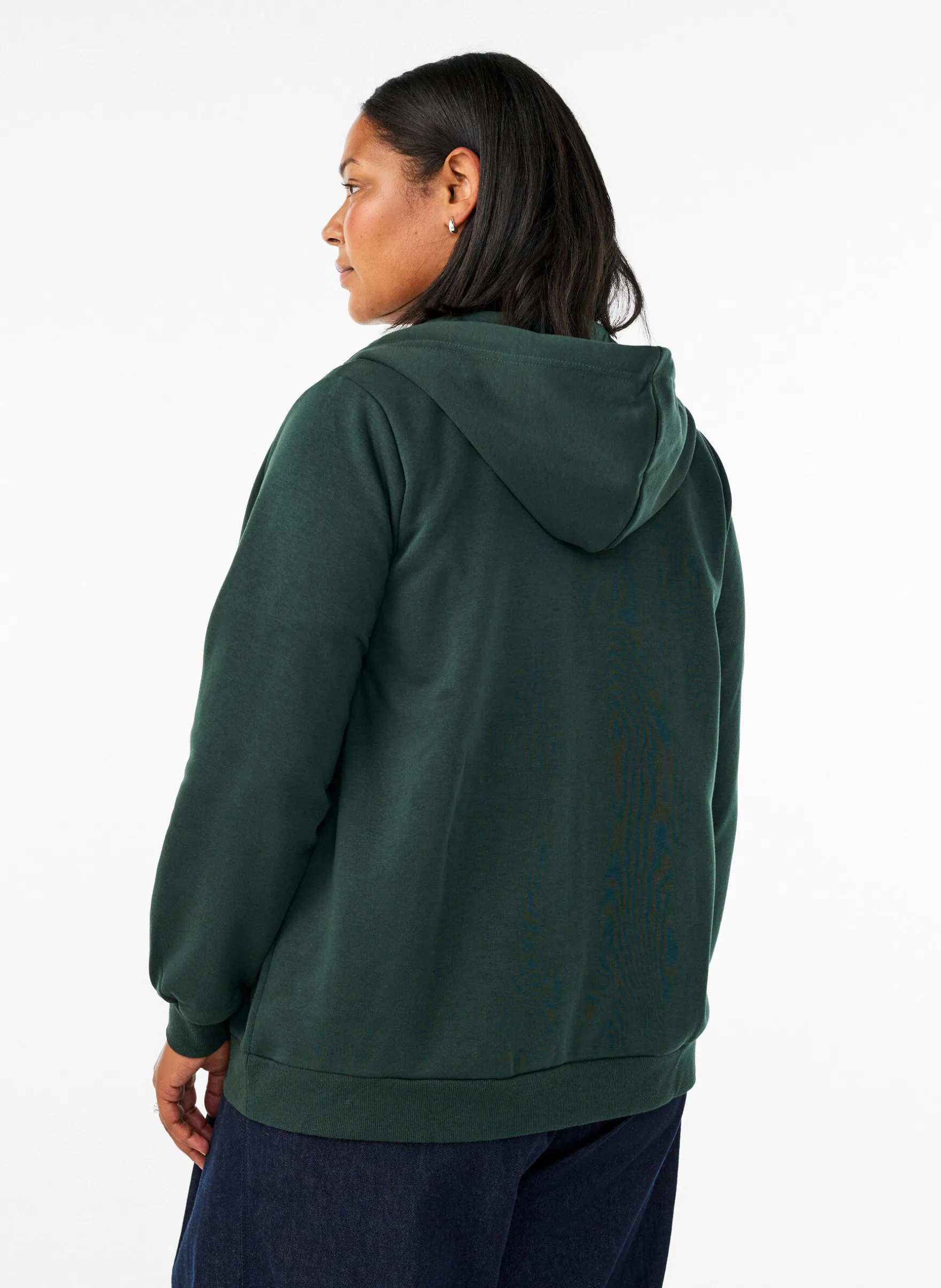 Kapuzensweatshirt mit Reißverschluss und Taschen