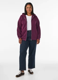 Kapuzensweatshirt mit Reißverschluss und Taschen