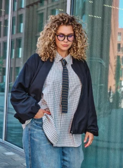 Kariertes Hemd mit Brusttasche