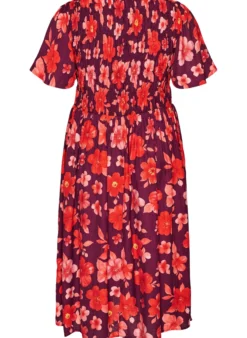 Kleid mit Smock und Blumenprint