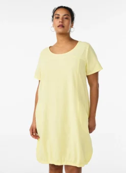 Kurzarm Kleid aus Baumwolle