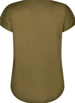 Kurzarm Trainingsshirt mit V-Ausschnitt