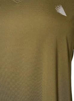 Kurzarm Trainingsshirt mit V-Ausschnitt