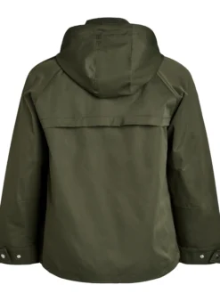 Kurze Frühlingsjacke mit abnehmbarer Kapuze