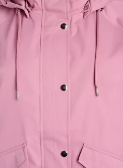 Kurze Frühlingsjacke mit abnehmbarer Kapuze