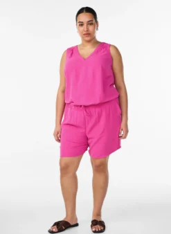 Kurze Hose mit Taschen und elastischem Bund