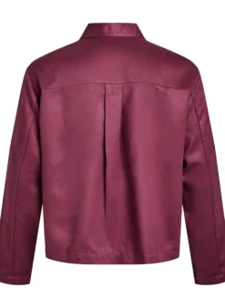 Kurze Jacke aus Wildlederimitat mit Taschen