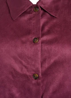 Kurze Jacke aus Wildlederimitat mit Taschen