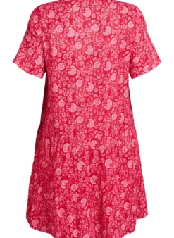 Kurzes A-Linien-Kleid aus Baumwollmusselin