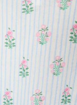 Kurzes A-Linien-Kleid aus Baumwollmusselin