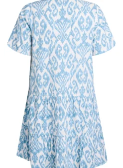 Kurzes A-Linien-Kleid aus Baumwollmusselin