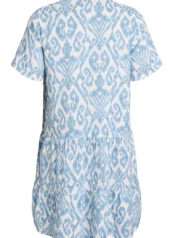 Kurzes A-Linien-Kleid aus Baumwollmusselin