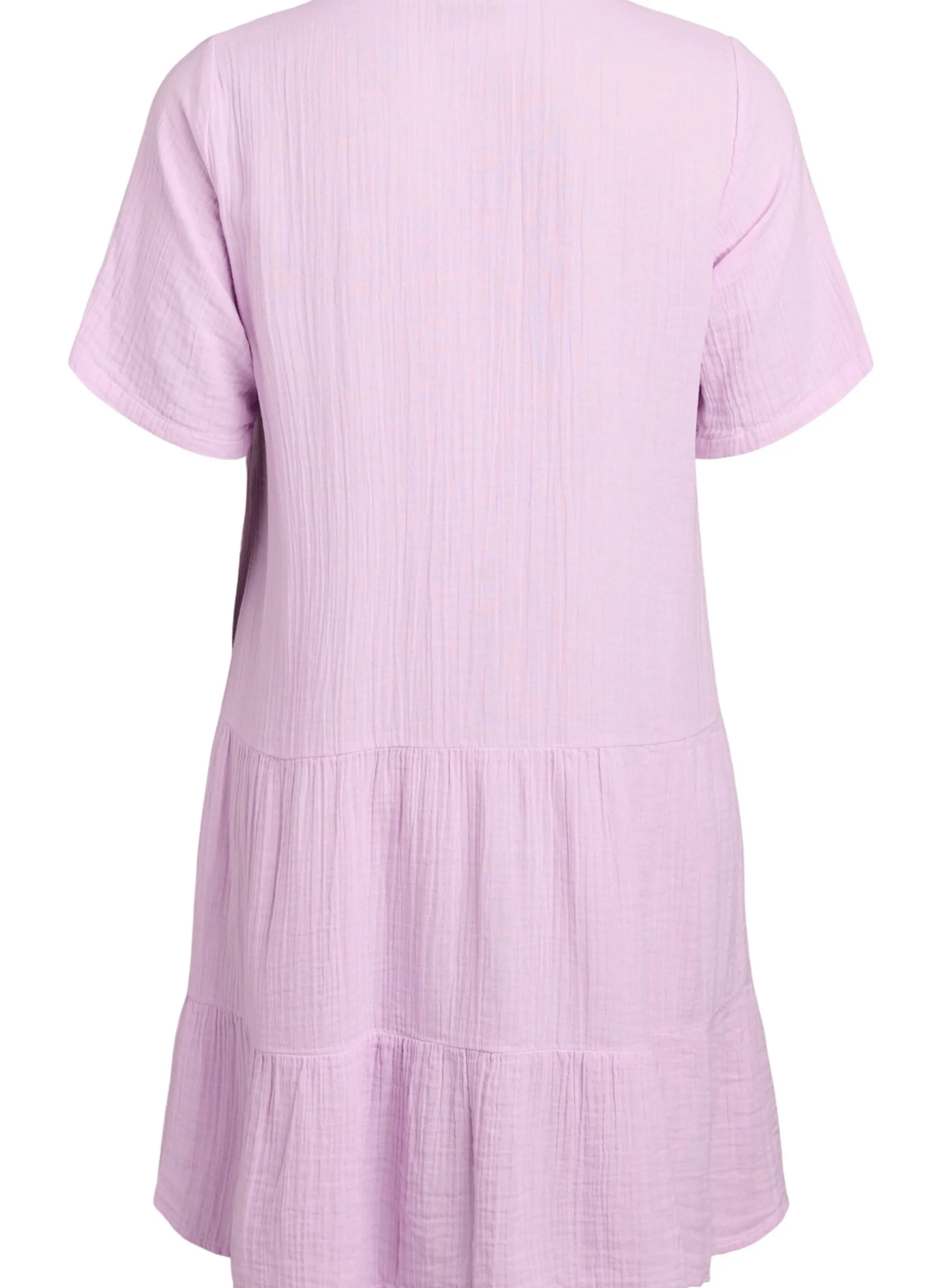 Kurzes A-Linien-Kleid aus Baumwollmusselin